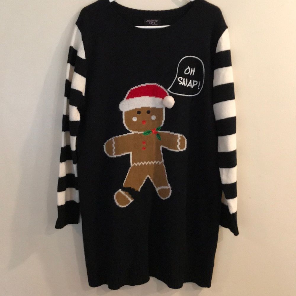 Oh Snap Holiday Sweater - Size 2X
